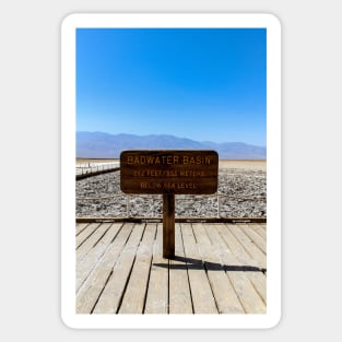 Badwater Basin, Death Valley, Ca Sticker